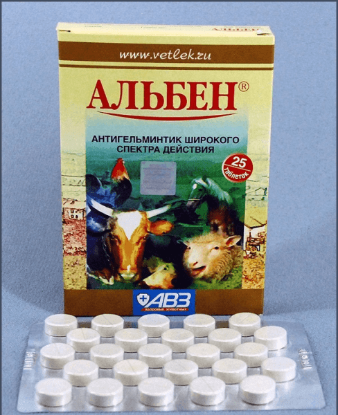 Альбен от глистов: эффективное лекарство для лечения животных