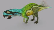 Пситтакозавры (Psittacosaurus) — удивительные динозавры с пернатыми хвостами